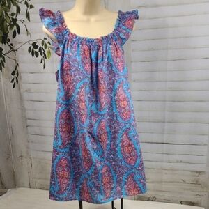 J.Crew Vibrant Paisley Dress Size S